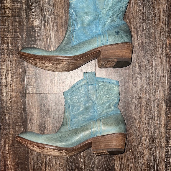 Frye Blue Ankle Boots - Picture 4 of 8